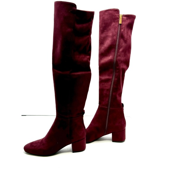 MICHAEL Michael Kors Shoes - MICHAEL Michael Kors Women Braden Knee High Block Heel Boots Size 5M Merlot NWT